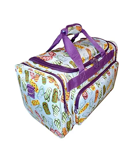 19" Fashion Fashionable Print Duffle Bag - Personalization Available (Flip Flop Print)