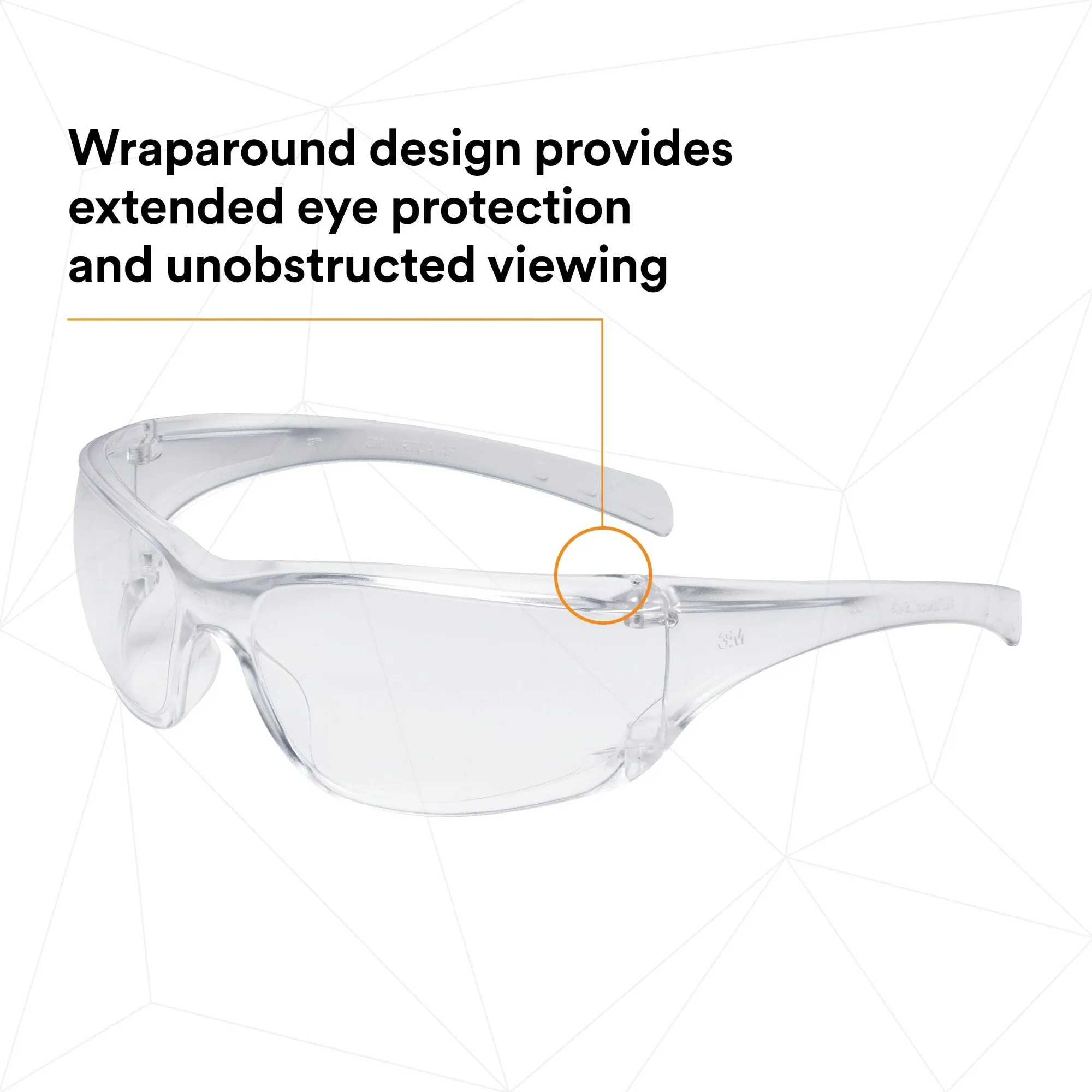 3M Virtua AP Protective Eyewear 11819-00000-20, Clear Hard Coat Lens