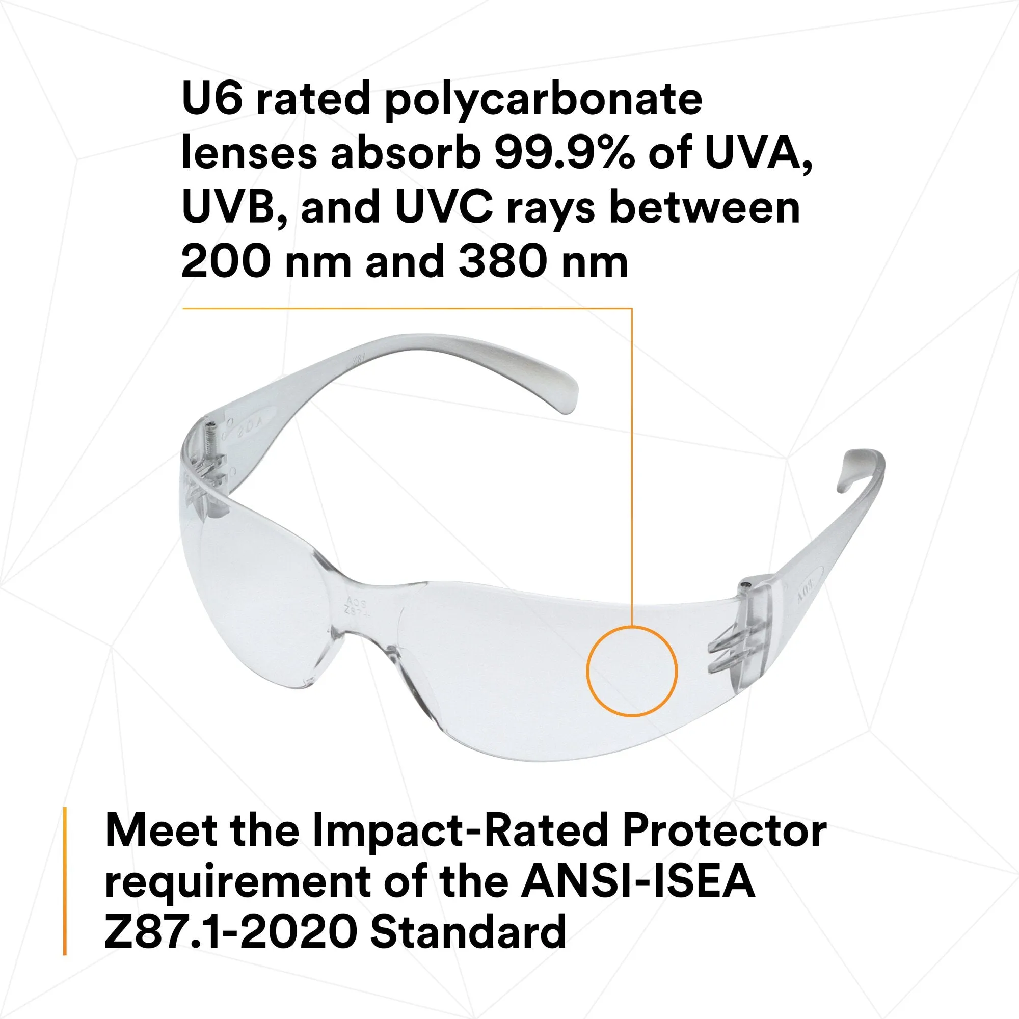 3M Virtua Protective Eyewear 11328-00000-20 I/O Hard Coat Lens