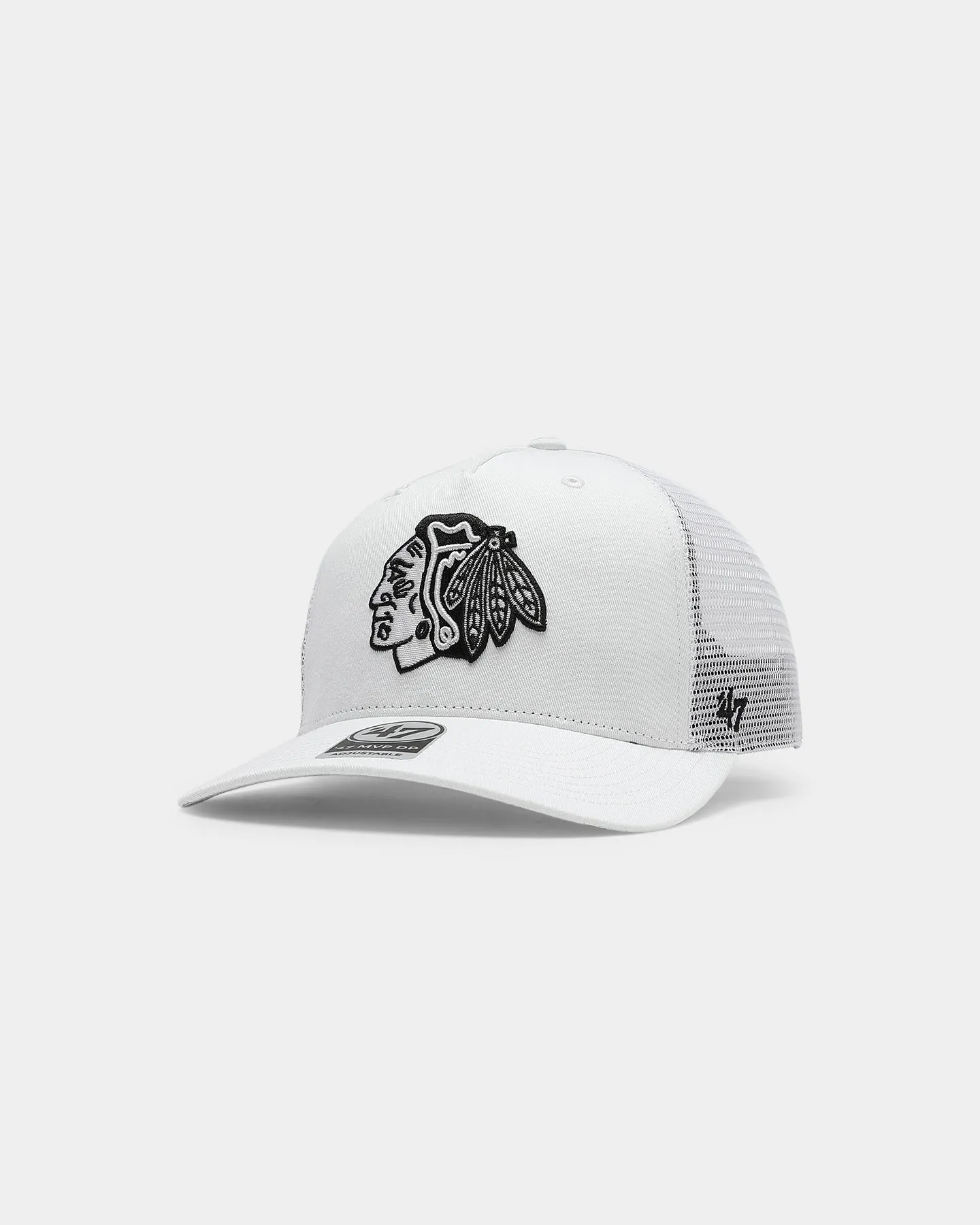 47 Brand Chicago Blackhawks Level Mesh MVP DV Snapback White