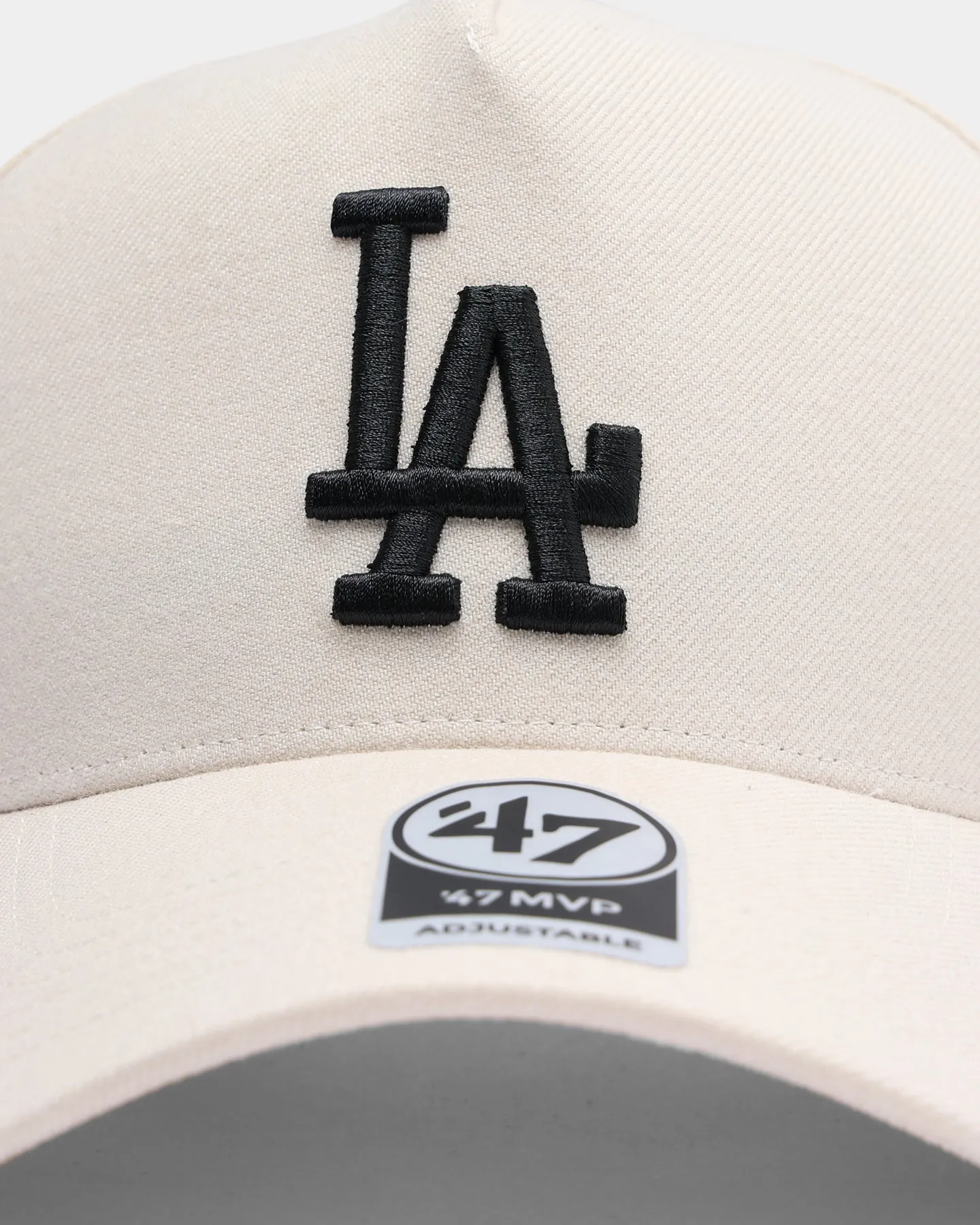 47 Brand Men's Los Angeles Dodgers Replica MVP DT Snapback Natural/Black