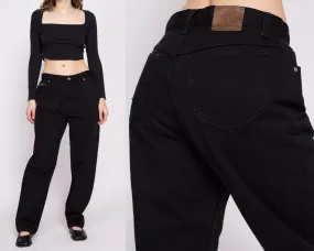 90s Lee Black High Waisted Jeans - Large, 32.5"