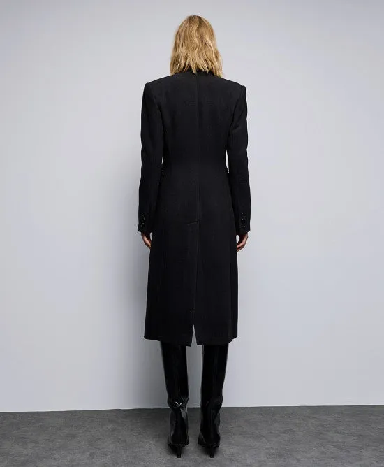 Access Fashion Black Tailored Long Coat