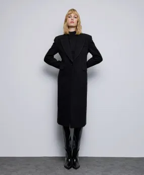 Access Fashion Black Tailored Long Coat