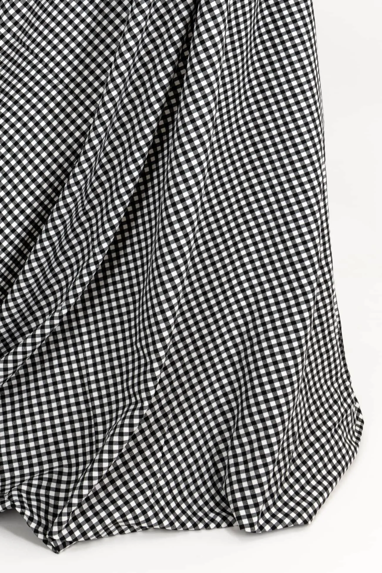 Ace Black And White Check Stretch Woven