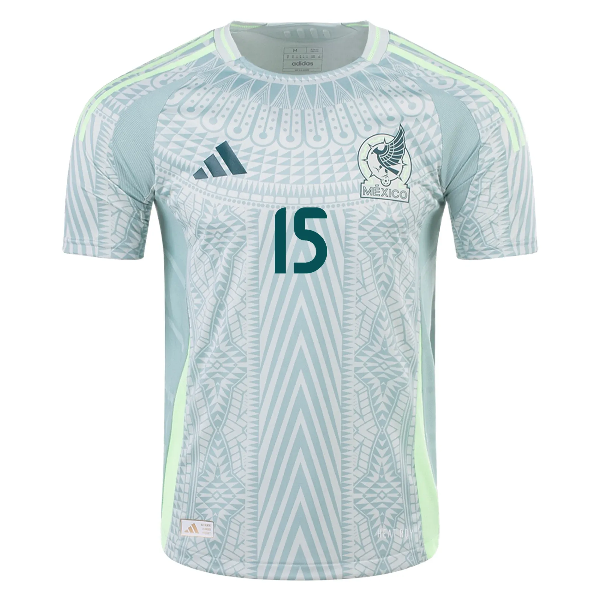 adidas Mens Mexico Authentic Uriel Antuna Away Jersey 24/25 (Linen Green)