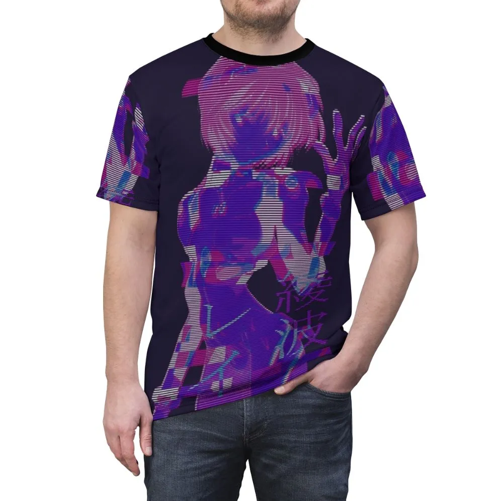 Aesthetic Vaporwave-Inspired Evangelion T-Shirt