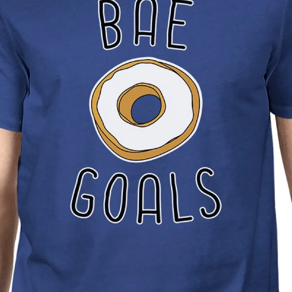 Bae Goals Men's Blue T-shirt Funny Saying Gift Ideas For Birthdays