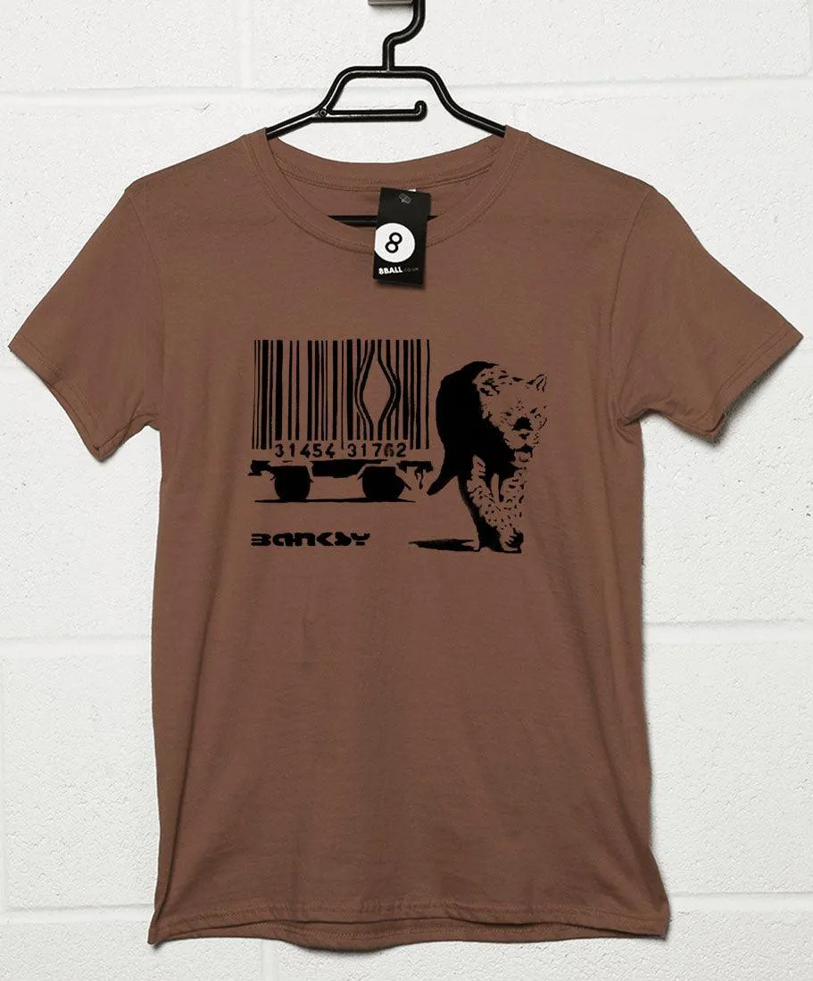 Banksy Barcode Big Cat T-Shirt