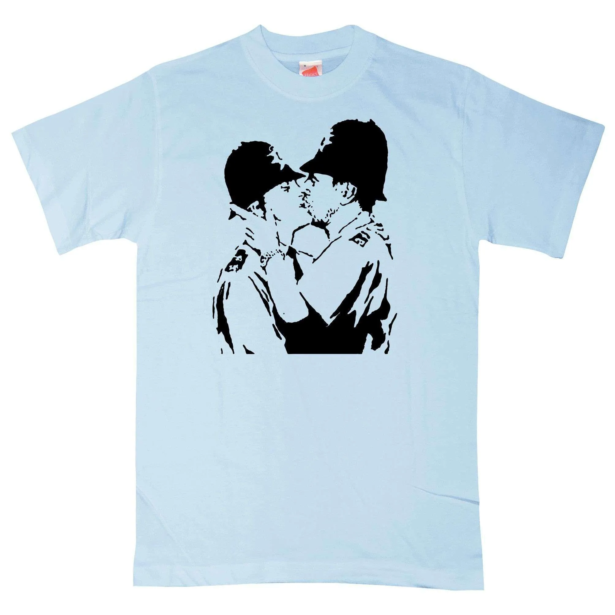 Banksy Kissing Policemen T-Shirt