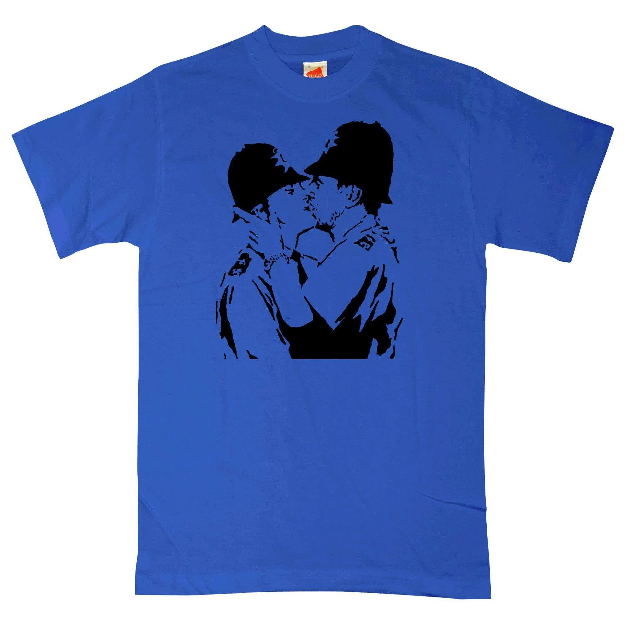 Banksy Kissing Policemen T-Shirt