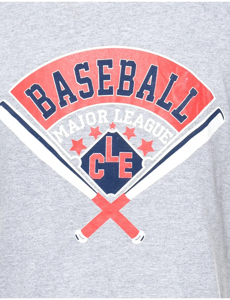 Baseball Printed T-shirt - S