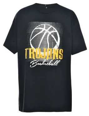 Basketball Printed T-shirt - L