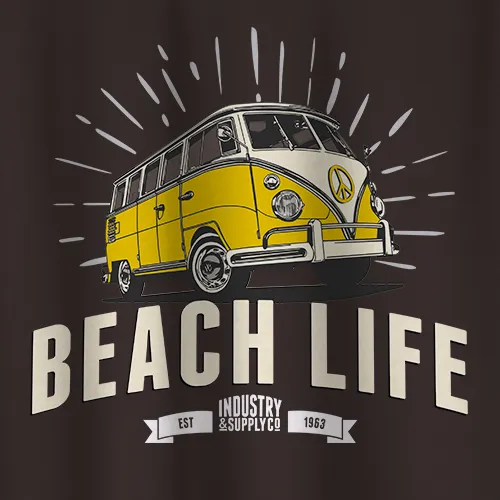 BEACH LIFE VW BUS T-SHIRT