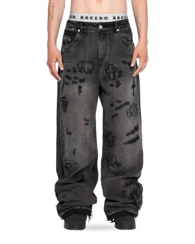 Black Ghost Cross Jeans