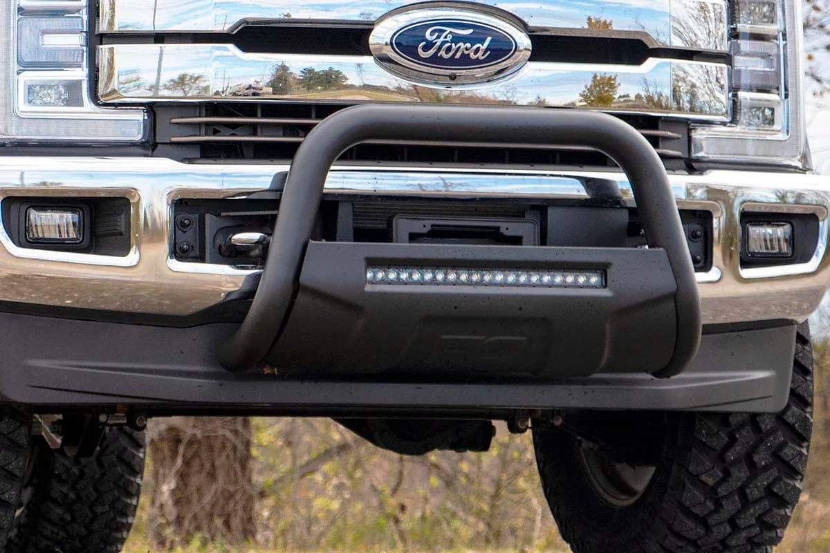 Black LED Bull Bar | Ford F-250 Super Duty 2WD/4WD (2017-2022) PN# B-F2017