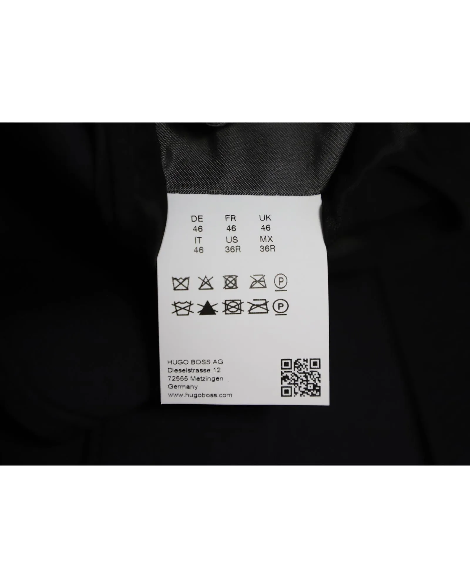 Black Single-Breasted Polyamide Coat