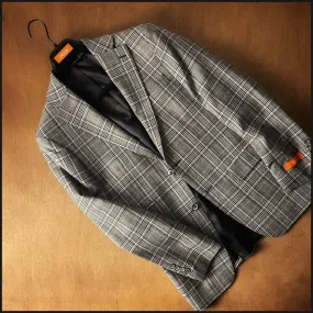 Black/White/Blue Plaid Sportcoat