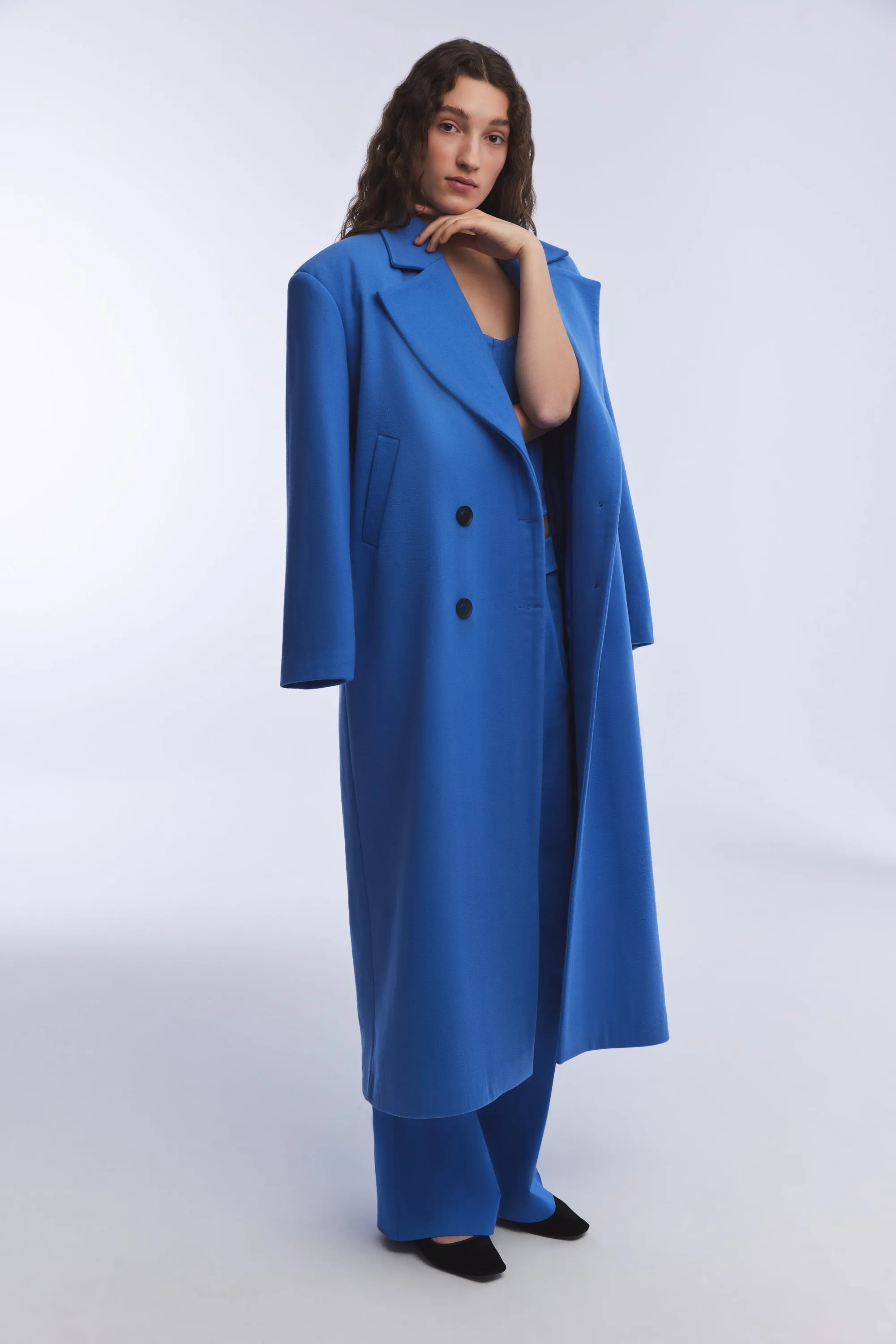 BLUE CACHET LONG COAT