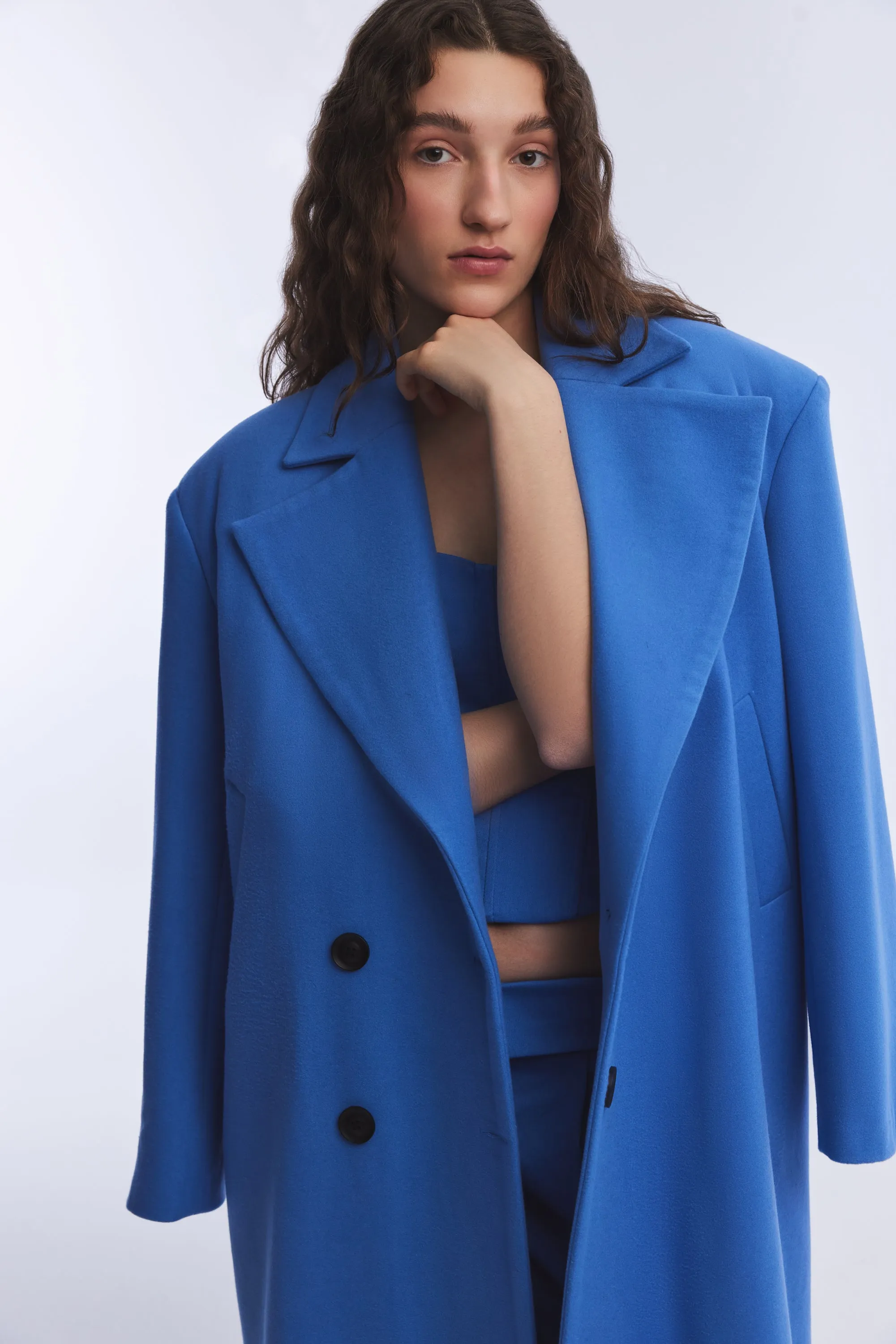 BLUE CACHET LONG COAT