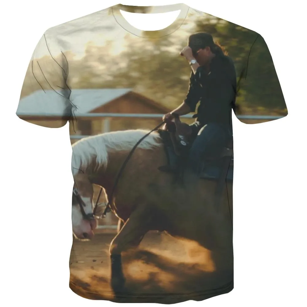 Borse T shirts Men Competition Tshirt Anime Raced Tshirts Casual Equestrian Tshirt Printed