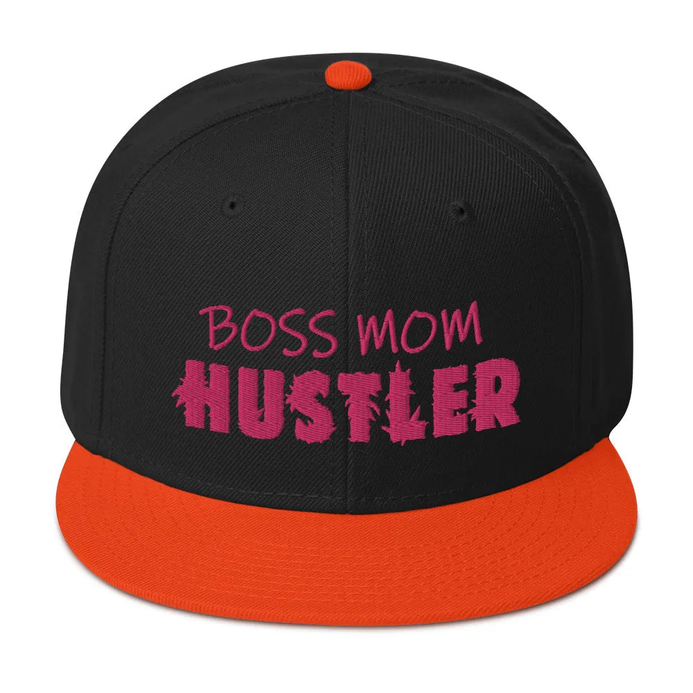 BOSS MOM HUSTLER Snapback Cap