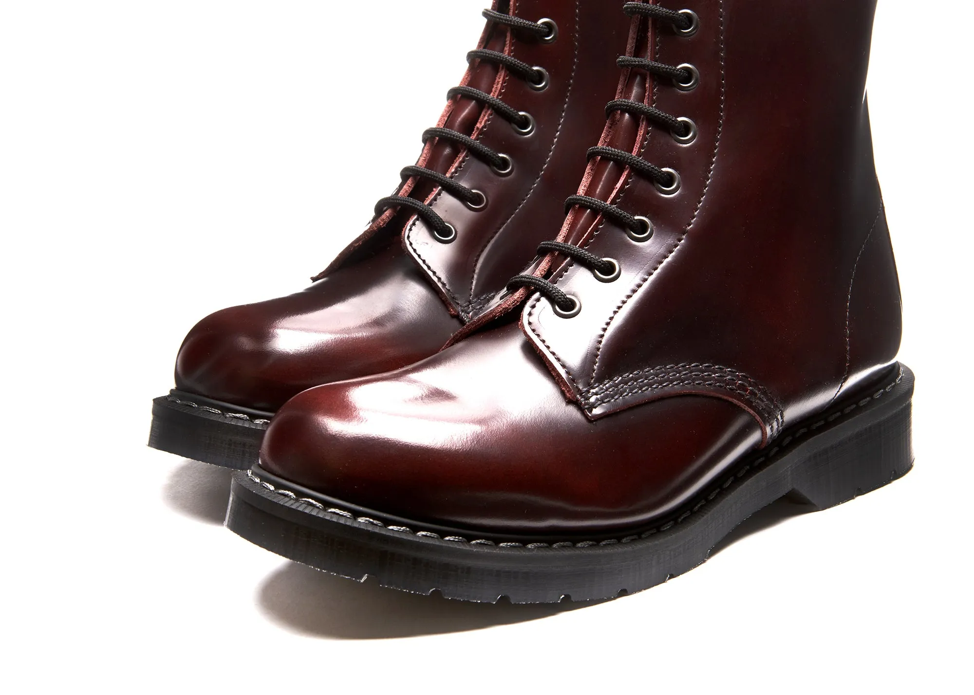 Burgundy Rub-Off 8 Eye Derby Boot