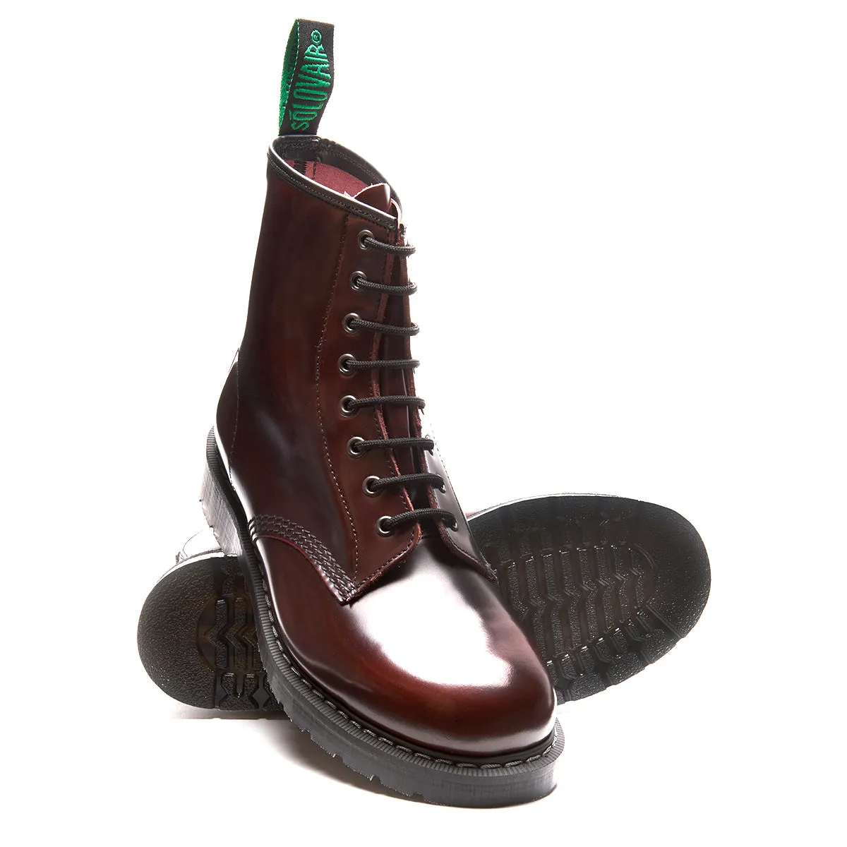 Burgundy Rub-Off 8 Eye Derby Boot