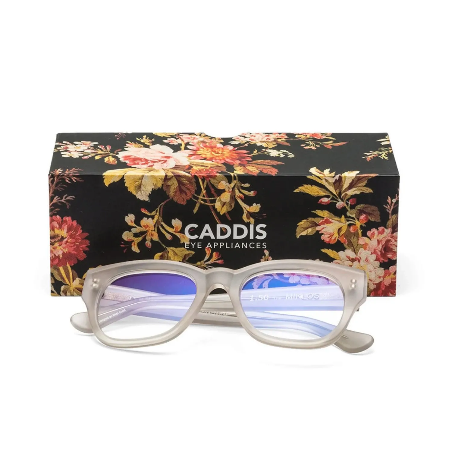 caddis | reading glasses | miklos fog matte clear - LC