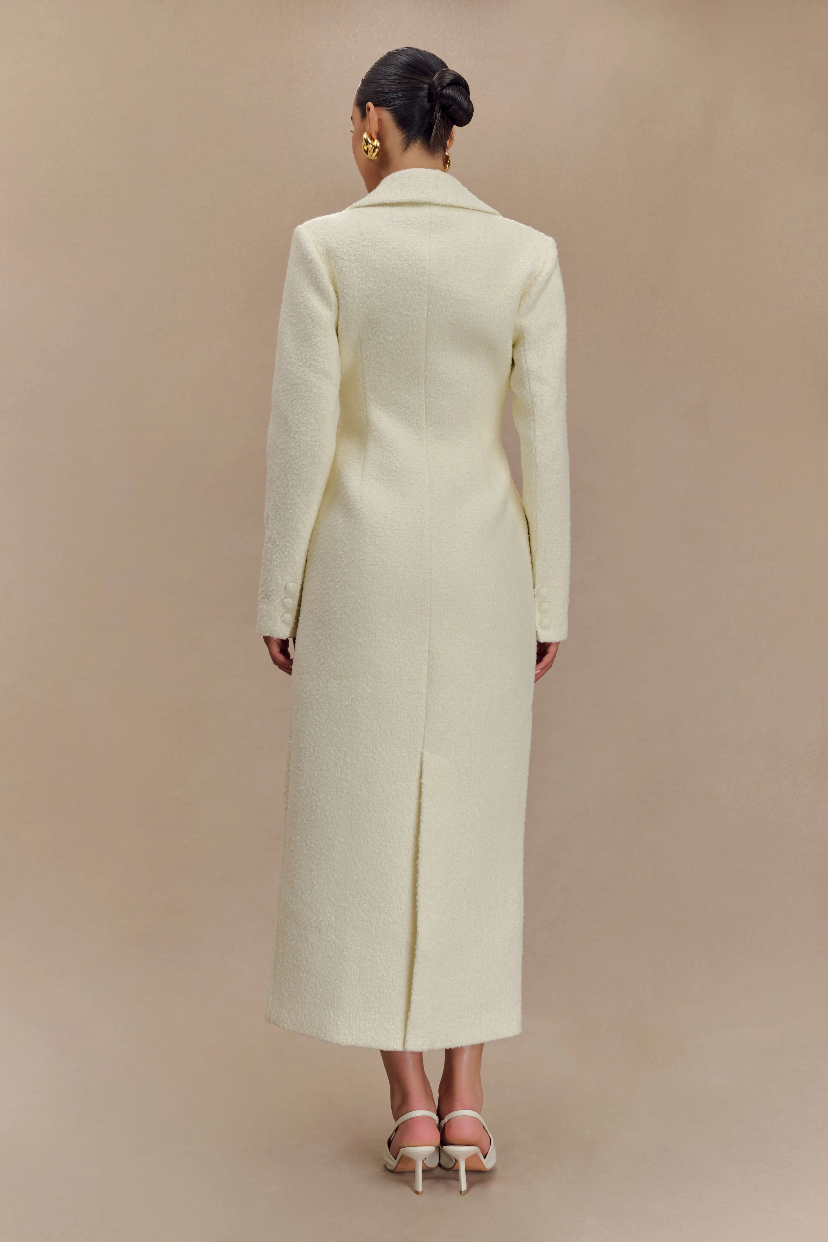 Carver Boucle Coat - Ivory