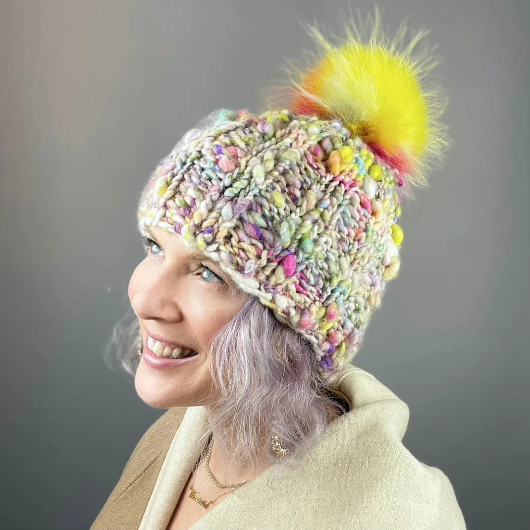 Cast Away Ribbed Hat Knitting Kit | Knit Collage Cast Away and Knitting Pattern (#363)