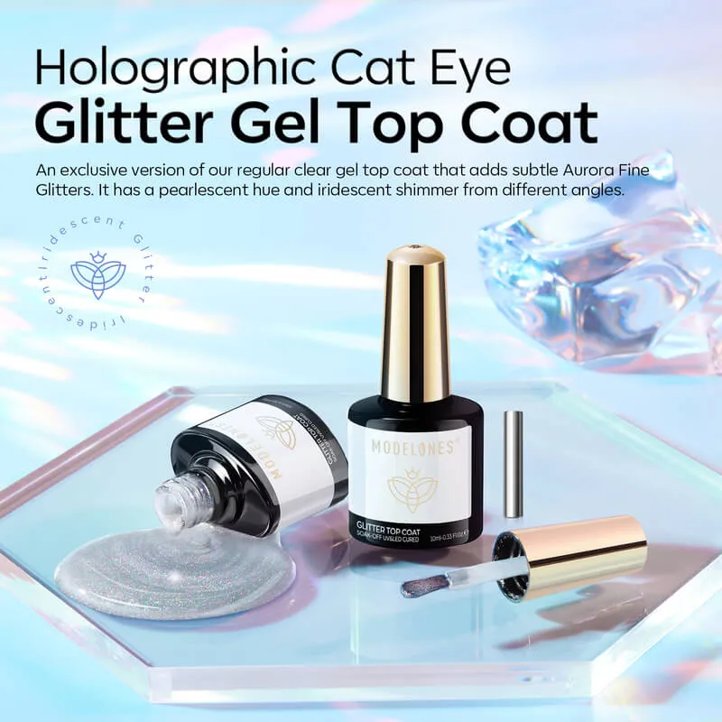 Cat Eye Glitter Gel Top Coat 10ml