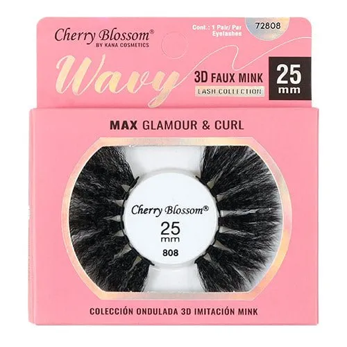 Cherry Blossom Wavy 3D Faux Mink Eyelashes 25mm