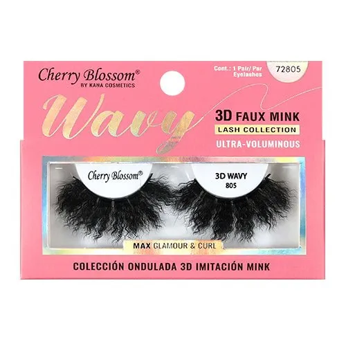 Cherry Blossom Wavy 3D Faux Mink Eyelashes