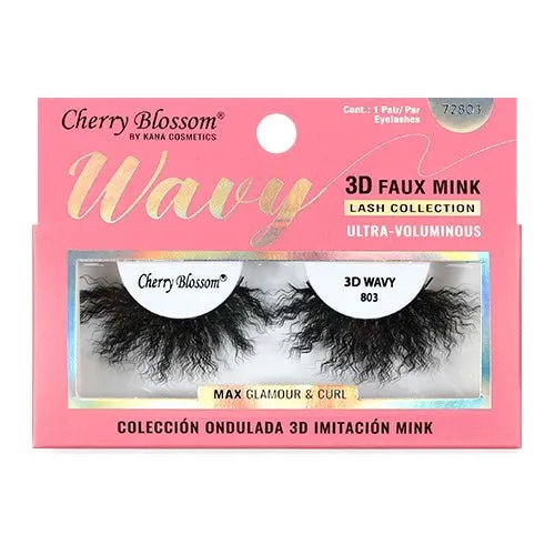 Cherry Blossom Wavy 3D Faux Mink Eyelashes