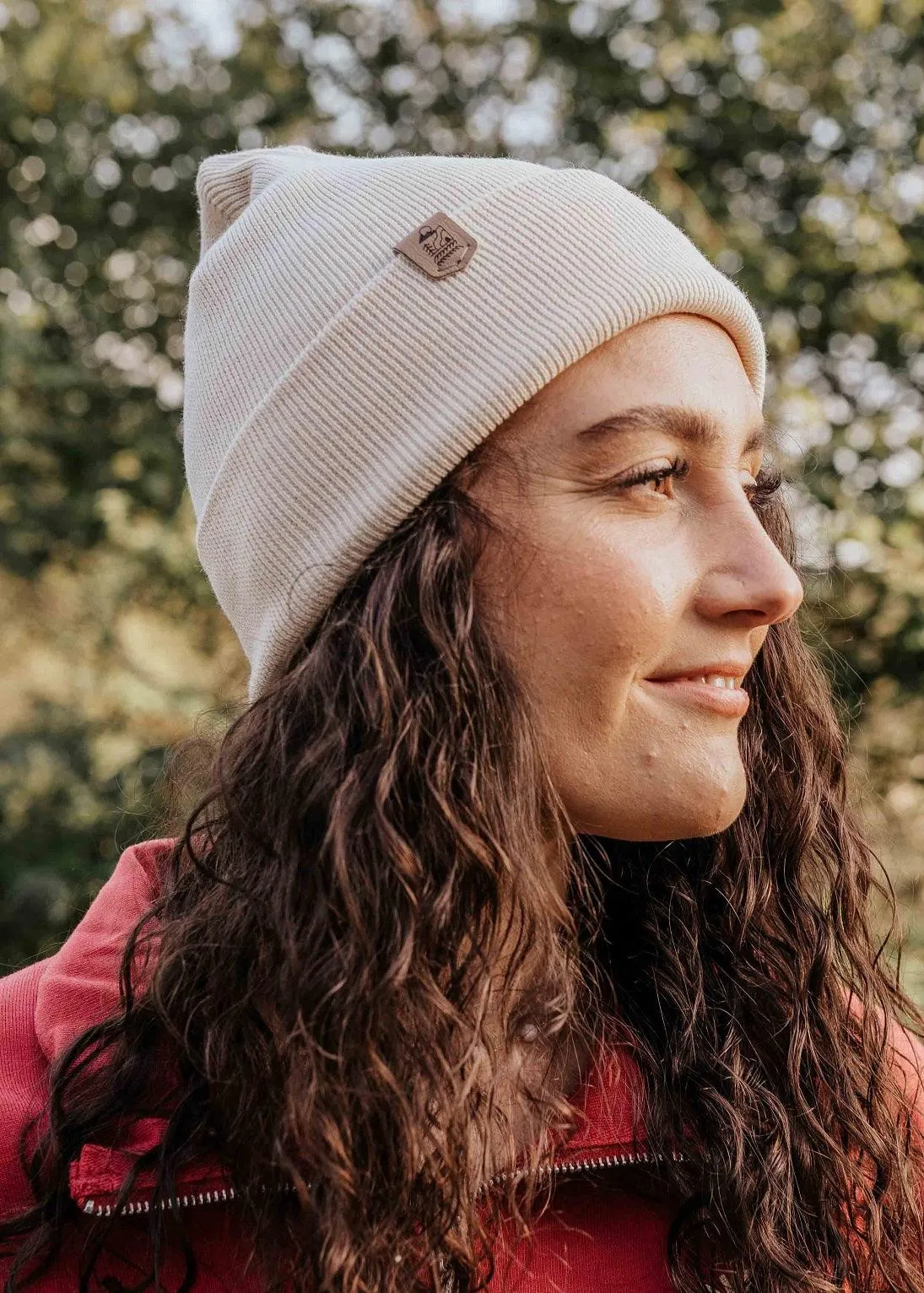 Classic Organic Beanie Hat in Natural