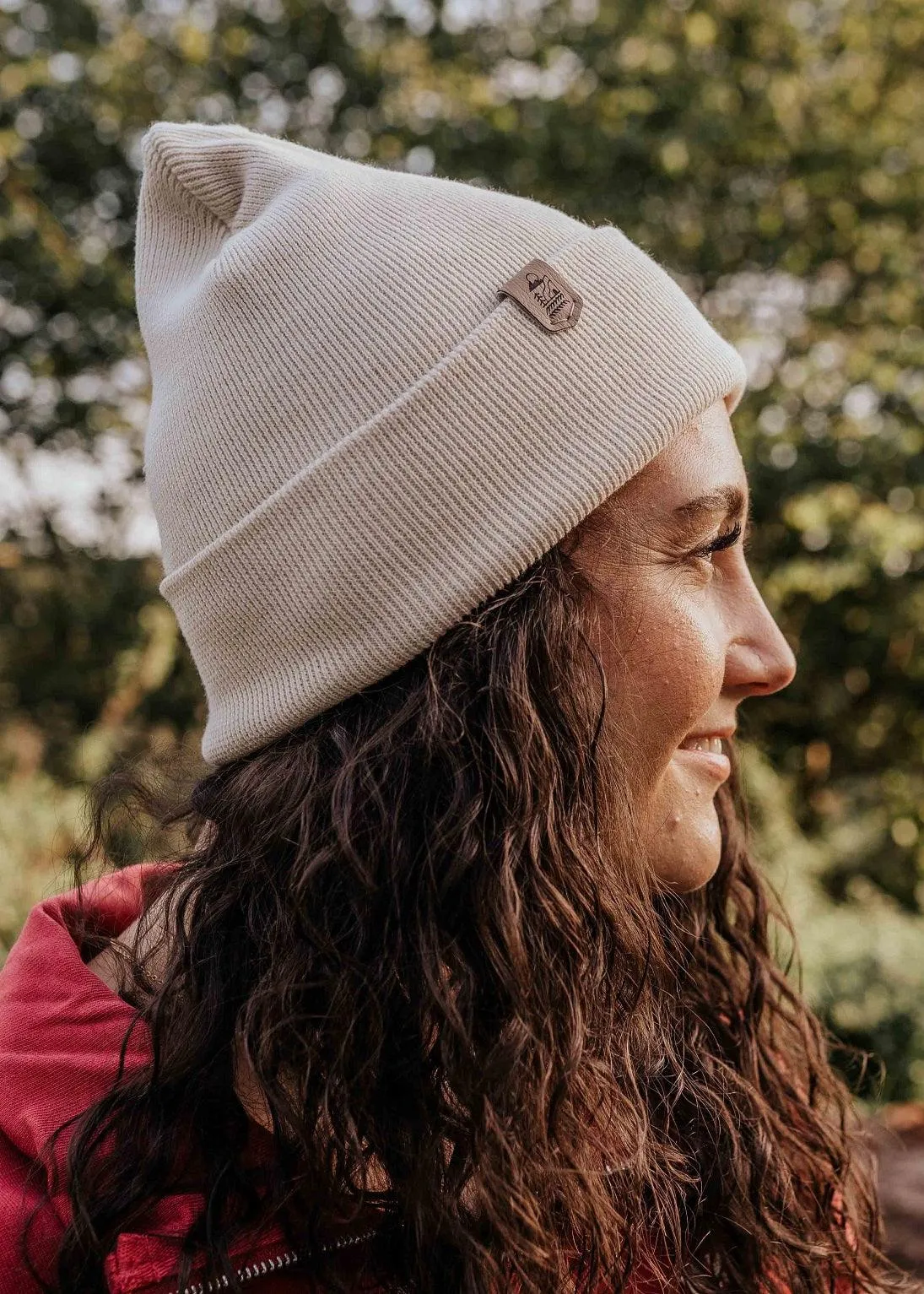 Classic Organic Beanie Hat in Natural