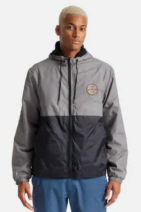 Claxton Crest Lined Hood Jacket - Black/Charcoal