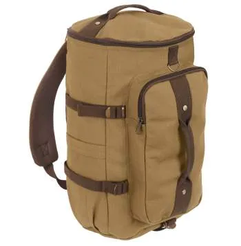 Convertible Canvas Duffle / Backpack - 19 Inches