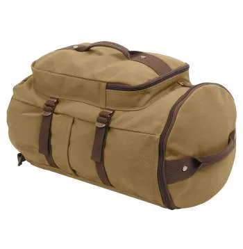 Convertible Canvas Duffle / Backpack - 19 Inches