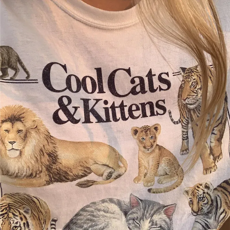 Cool Cats And Kittens Vintage T-Shirt