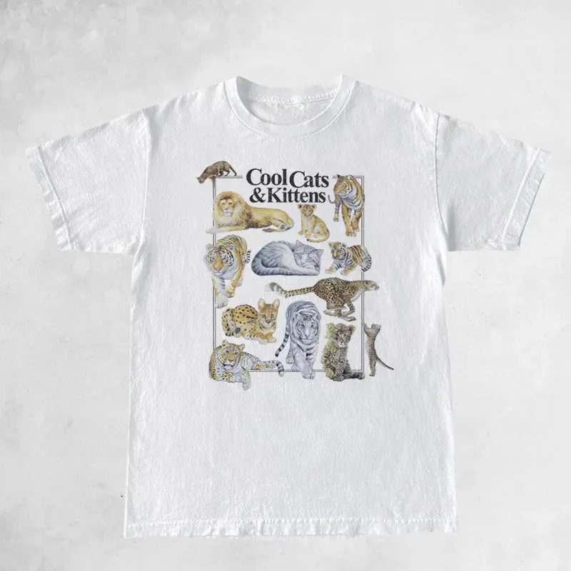 Cool Cats And Kittens Vintage T-Shirt