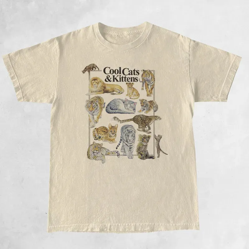 Cool Cats And Kittens Vintage T-Shirt