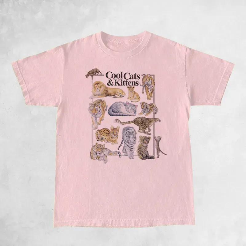 Cool Cats And Kittens Vintage T-Shirt