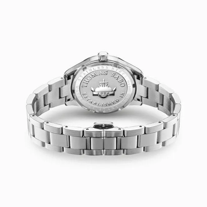 Cosmic Black Dial Silver-Coloured Watch WA0402-201-203