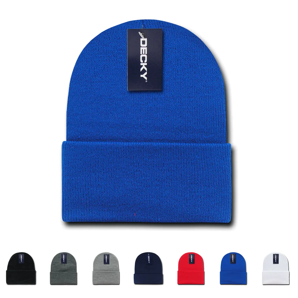 Decky 186 Acrylic Long Beanie, Knit Cap - CASE Pricing