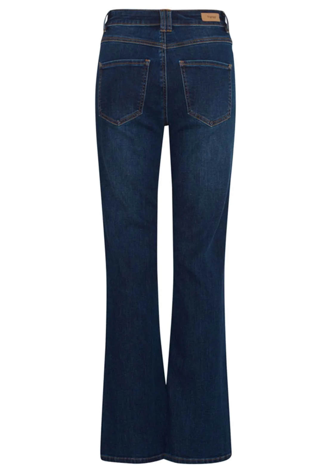 Denim Wide Leg Jeans - Dark Blue Denim