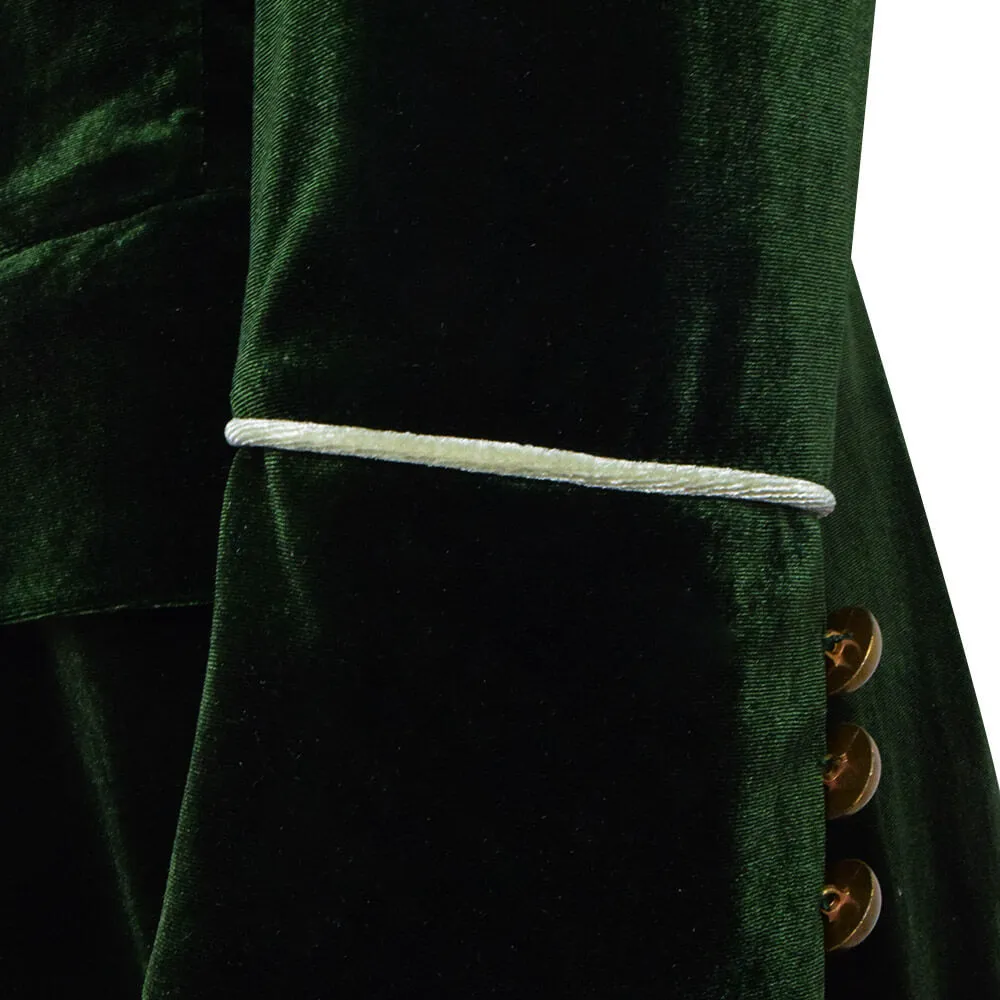 Doctor Who Eighth 8th Velvet Dark Green Coat Cosplay Costume Ideas