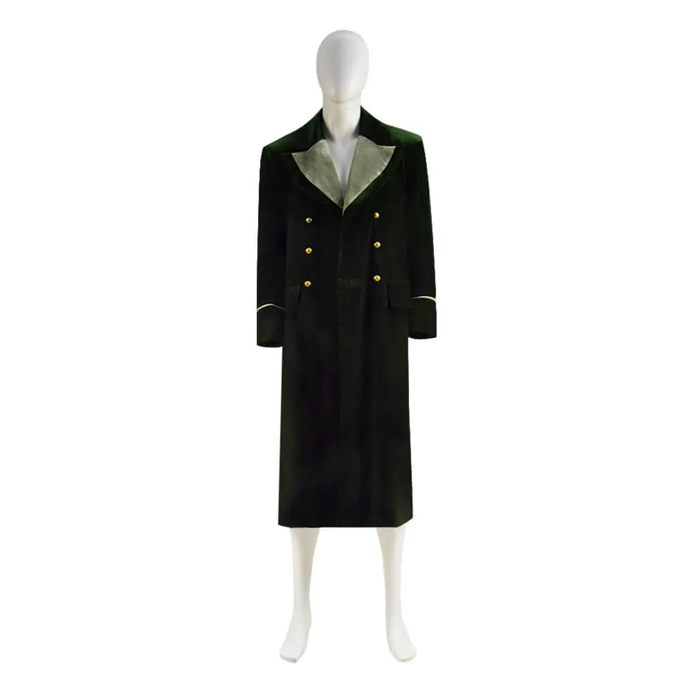 Doctor Who Eighth 8th Velvet Dark Green Coat Cosplay Costume Ideas