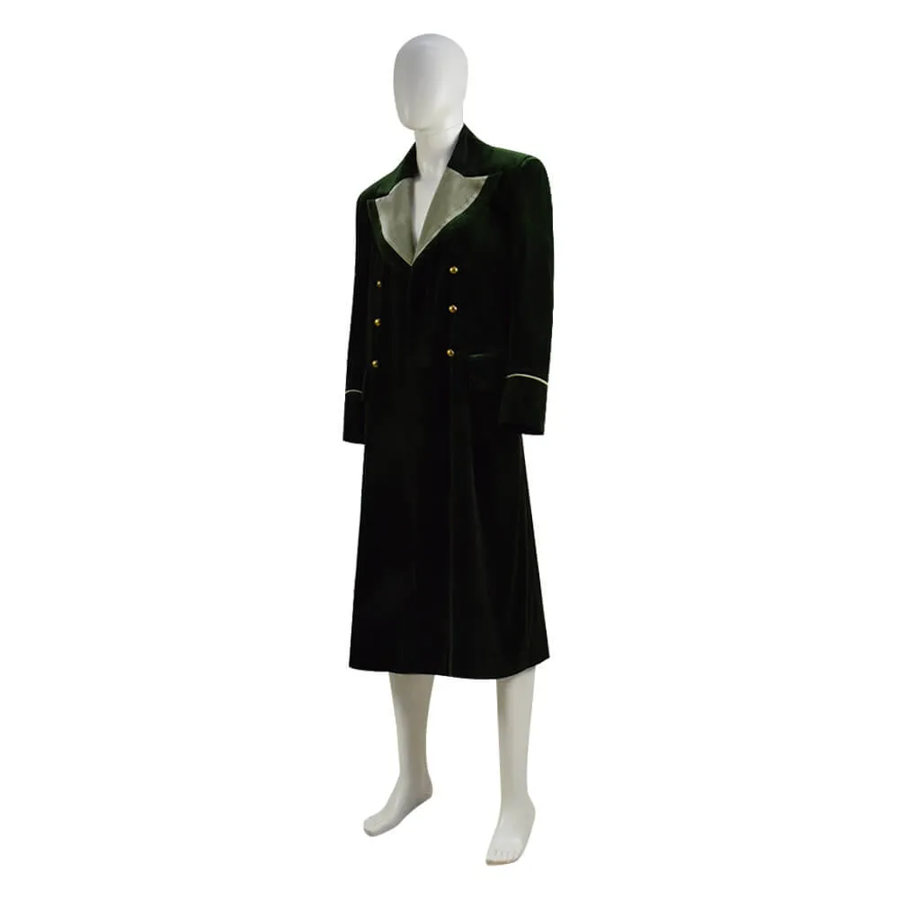 Doctor Who Eighth 8th Velvet Dark Green Coat Cosplay Costume Ideas